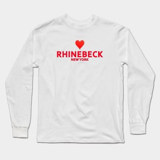 Rhinebeck New York Long Sleeve T-Shirt